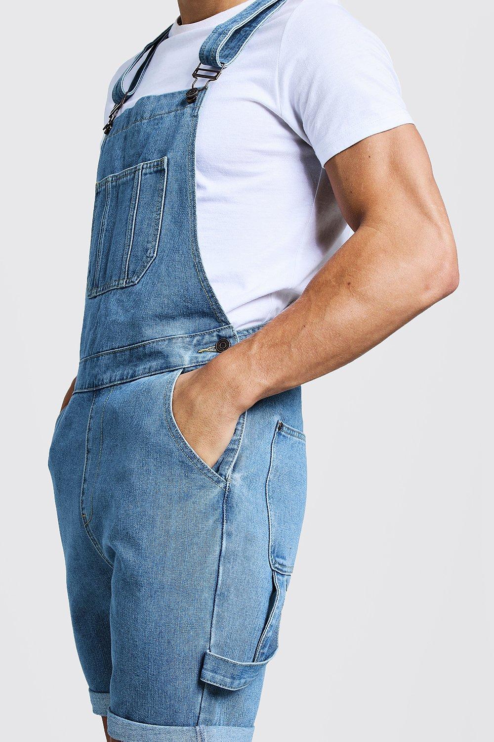 Slim Fit Short Length Dungarees | boohoo Slim Fit Short Length Dungarees | boohoo